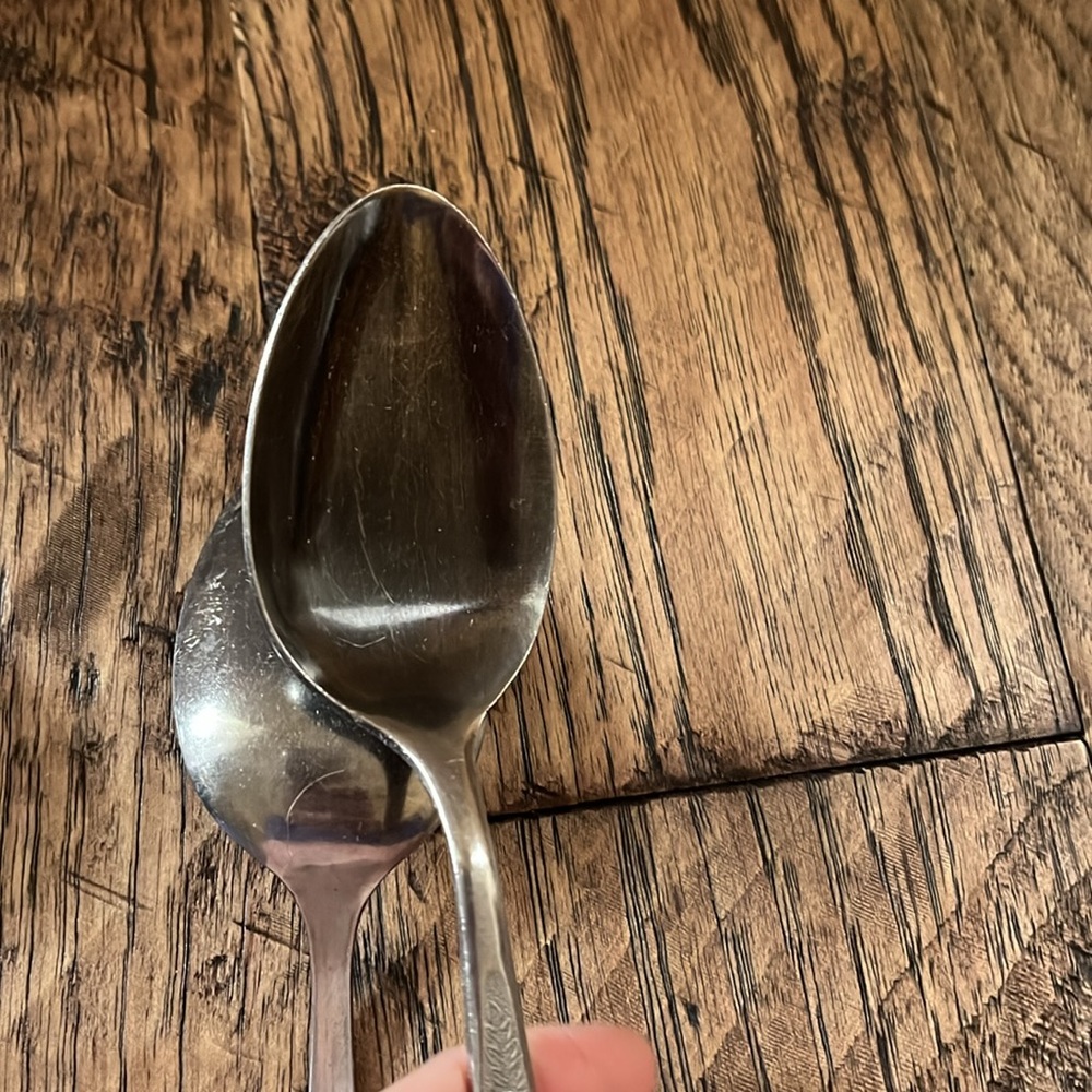 Vintage Interpur Floral Flatwear SoupSpoons (3) Jardinera Stainless - Picture 6 of 7